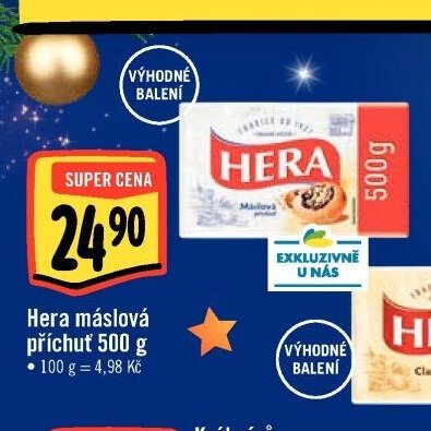 Hera máslová příchuť 500 g