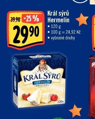 Král sýrů Hermelín