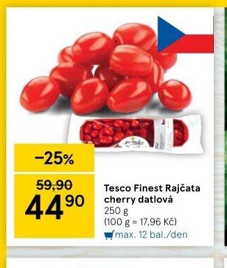 Tesco Finest Rajčata cherry datlová