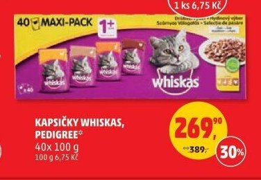 Kapsičky Whiskas, Pedigree