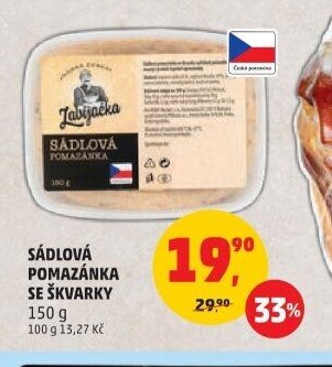 SÁDLOVÁ POMAZÁNKA SE ŠKVARKY