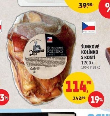 ŠUNKOVÉ KOLÍNKO S KOSTÍ
