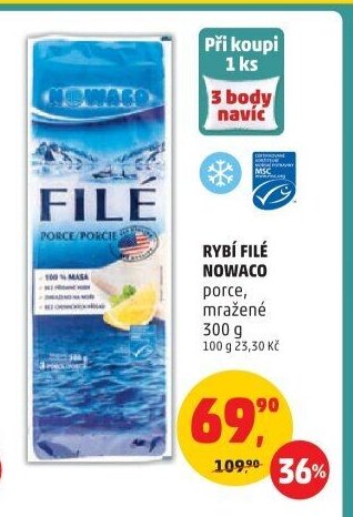 Rybí filé Nowaco