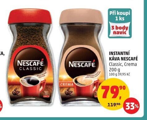 Instantní káva Nescafe Classic, Crema 200 g