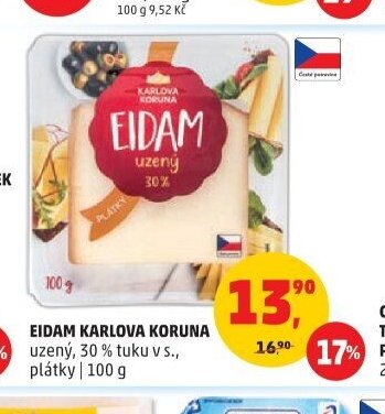 EIDAM KARLOVA KORUNA PLÁTKY 100 g