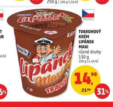 TVAROHOVÝ KRÉM LIPÁNEK MAXI 130 g
