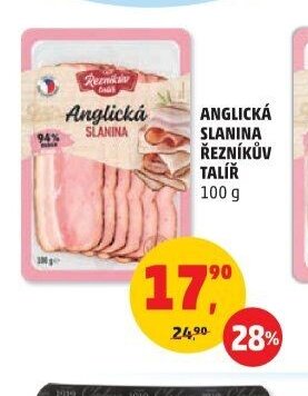 ANGLICKÁ SLANINA ŘEZNÍKŮV TALÍŘ