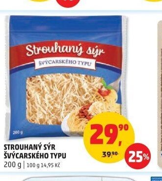 STROUHANÝ SÝR ŠVÝCARSKÉHO TYPU