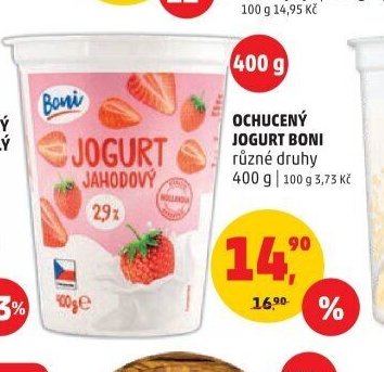 Ochucený jogurt Boni různé druhy