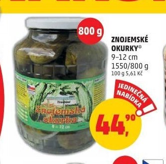 Znojemské okurky Karlova Koruna