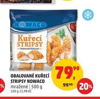 Obalovaný kuřecí stripsy Nowaco