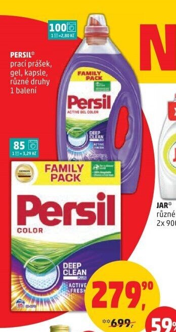 PERSIL prášek, gel, kapsle, různé druhy