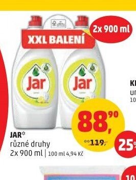 JAR různé druhy 2x 900 ml