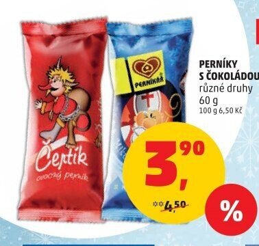 PERNÍKY S ČOKOLÁDOU různé druhy