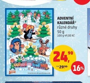 ADVENTNÍ KALENDÁŘ různé druhy