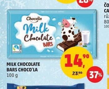 MILK CHOCOLATE BARS CHOCO'LA