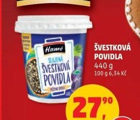 Hamé Švestková povidla 440g