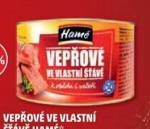 Hamé Vepřové ve vlastní šťávě 400g