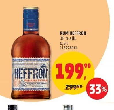 RUM HEFFRON 38% alk. 0,5 l