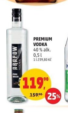 PREMIUM VODKA 40% alk. 0,5 l