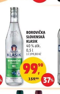BOROVIČKA SLOVENSKÁ KLASIK 40% alk. 0,5 l