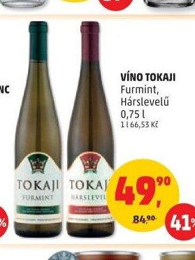 VÍNO TOKAJI Furmint, Hárslevelű 0,75 l