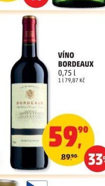 VÍNO BORDEAUX 0,75 l
