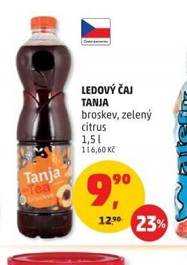 Ledový čaj Tanja broskev, zelený citrus