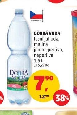 Dobrá voda lesní jahoda, malina jemně perlivá, neperlivá