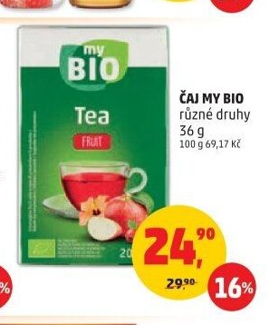 Čaj My Bio různé druhy