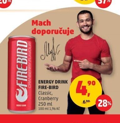 Energy drink Fire-Bird Classic, Cranberry