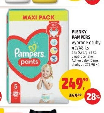 PLENKY PAMPERS vybrané druhy
