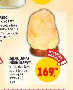 SOLNÁ LAMPA MĚNÍCÍ BARVY