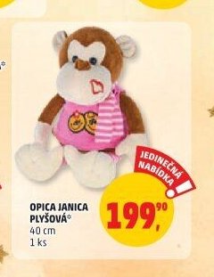 OPICE JANICA PLYŠOVÁ