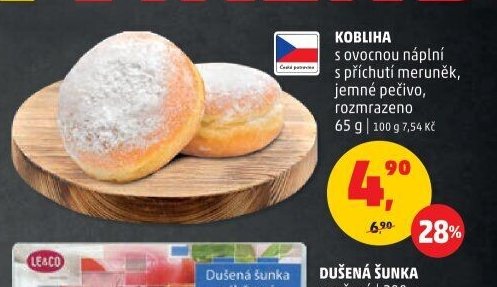 Kobliha s ovocnou náplní