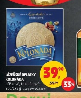 Lázeňské oplatky Kolonáda