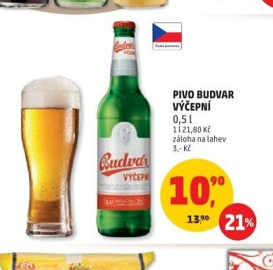 Pivo Budvar výčepní