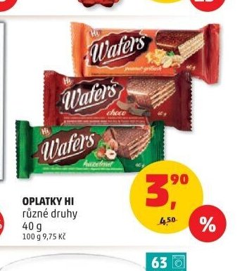 Oplatky Hi různé druhy