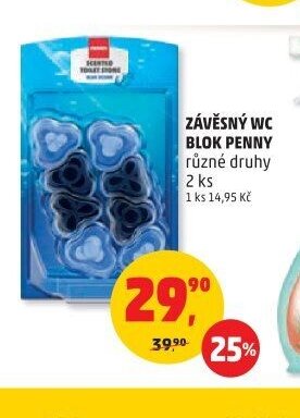 Závěsný WC blok Penny různé druhy