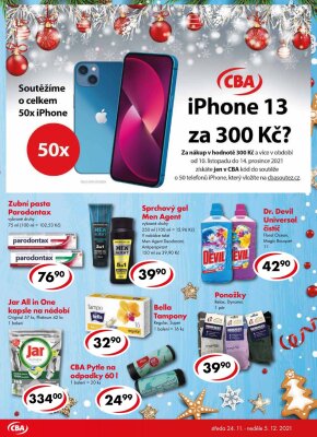akční leták CBA 24.11.2021-5.12.2021
