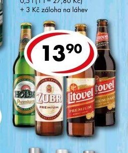 Pivo Premium Holba, Zubr, Litovel ležák