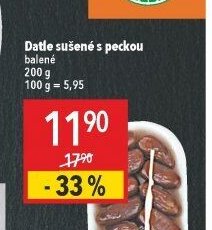 Datle sušené s peckou