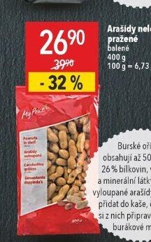 Arašídy neloupané pražené