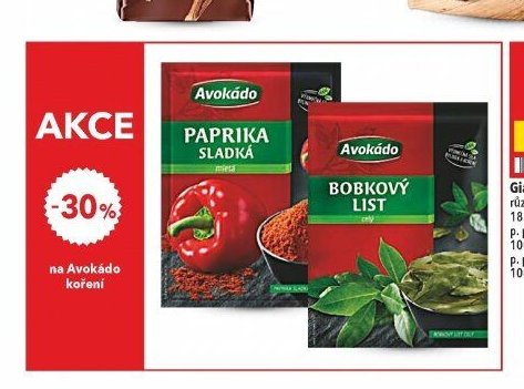 Avokádo koření