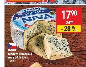 Madeta Jihočeská niva 50% t. v s.