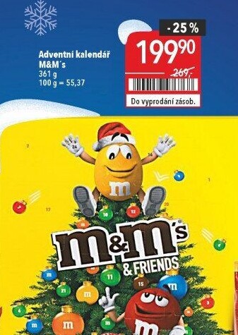 Adventní kalendář M&amp