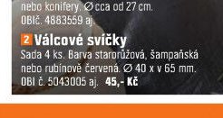 Válcové svíčky