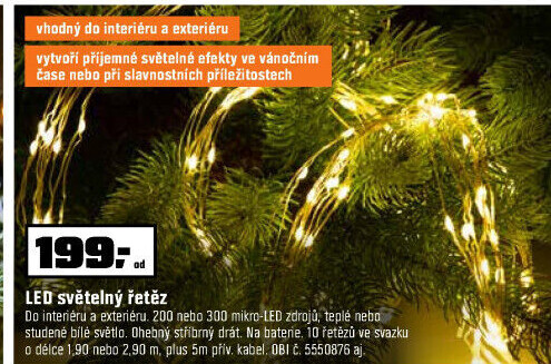 LED světelný řetěz