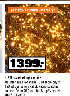 LED světelný řetěz