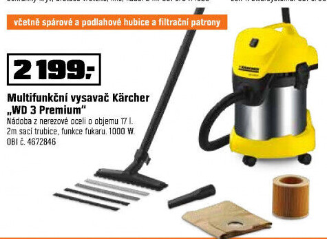 Mokrosuchý vysavač Kärcher WD3 Premium